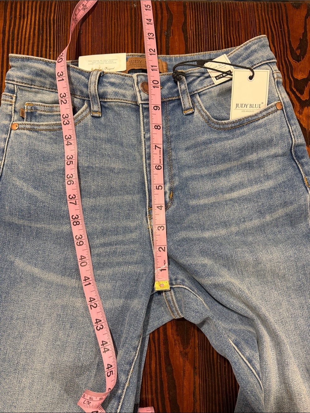 Judy Blue High Waist Shearling
Cuff Straight Jeans size 26 waist - Picture 6 of 11